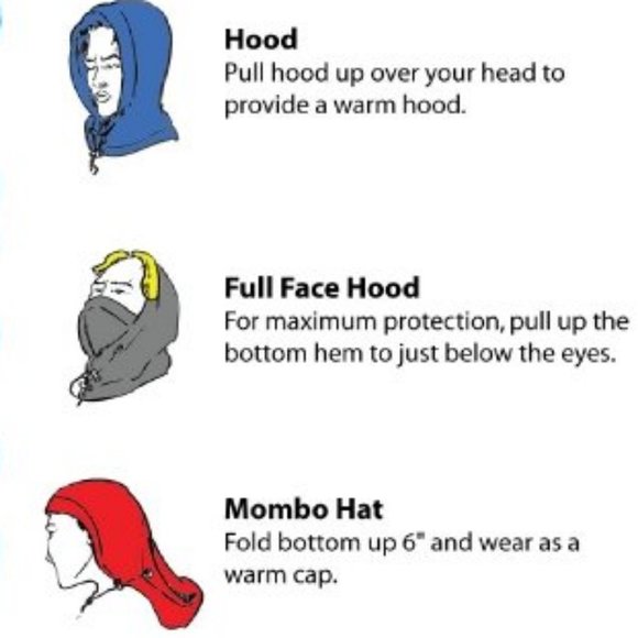 Fleece Gold and brown Camo Versatile Hood for snowmobiling snowboarding skiing - Picture 4 of 4